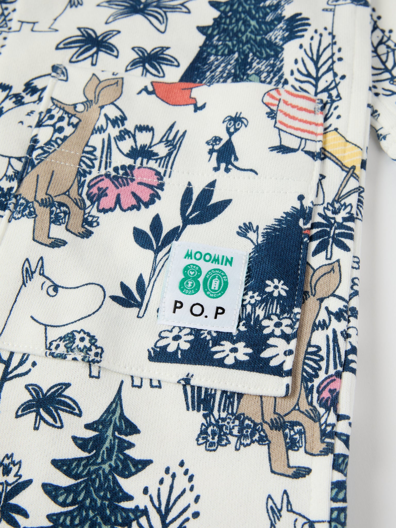 Moomin Print Kids Dressing Gown from the Polarn O. Pyret kidswear collection. Clothes made using sustainably sourced materials.