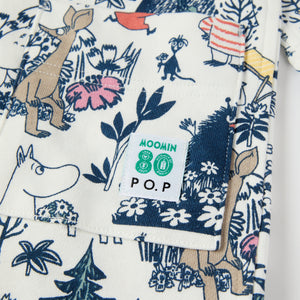 Moomin Print Kids Dressing Gown from the Polarn O. Pyret kidswear collection. Clothes made using sustainably sourced materials.