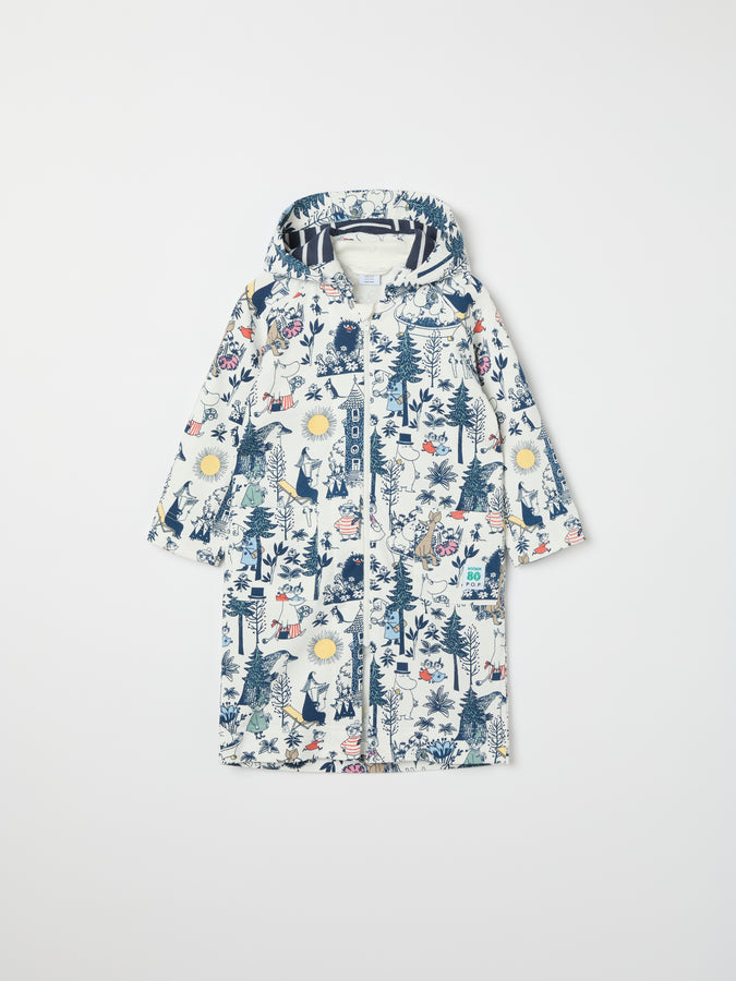 Moomin Print Kids Dressing Gown from the Polarn O. Pyret kidswear collection. Clothes made using sustainably sourced materials.