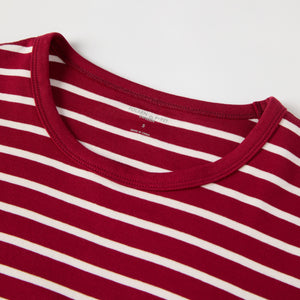 Red Striped Adult Pyjamas from the Polarn O. Pyret adult collection. Ethically produced kids clothing.