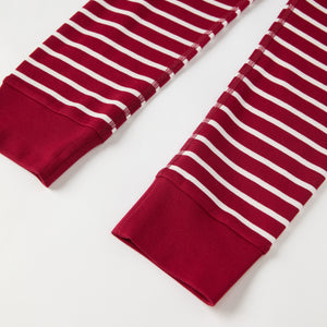 Red Striped Adult Pyjamas from the Polarn O. Pyret adult collection. Ethically produced kids clothing.