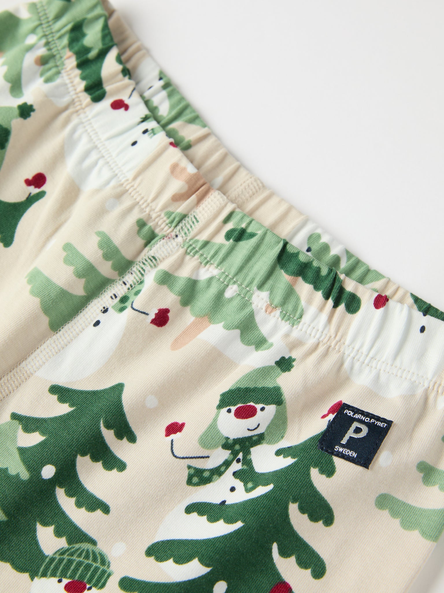 Nordic Forest Print Kids Pyjamas from the Polarn O. Pyret kidswear collection. Ethically produced kids clothing.