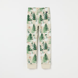 Nordic Forest Print Kids Pyjamas from the Polarn O. Pyret kidswear collection. Ethically produced kids clothing.