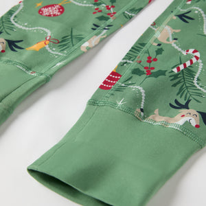 Reindeer Print Kids Pyjamas from the Polarn O. Pyret kidswear collection. Clothes made using sustainably sourced materials.