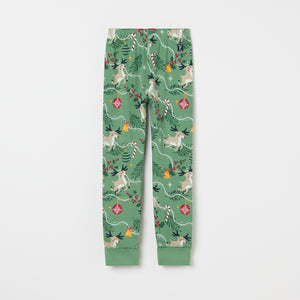 Reindeer Print Kids Pyjamas from the Polarn O. Pyret kidswear collection. Clothes made using sustainably sourced materials.