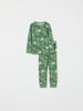 Reindeer Print Kids Pyjamas from the Polarn O. Pyret kidswear collection. Clothes made using sustainably sourced materials.