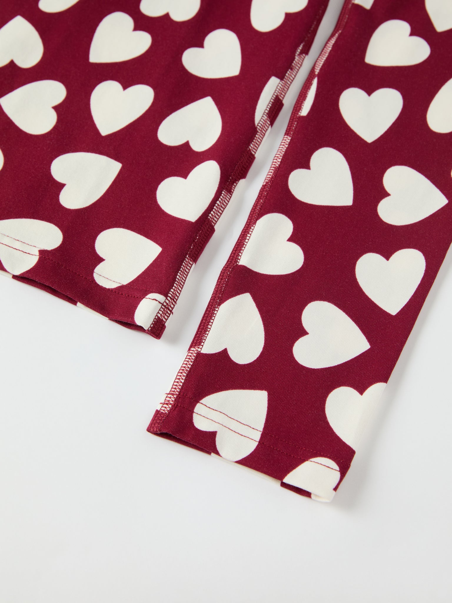 Heart Print Adult  Pyjamas from the Polarn O. Pyret adult collection. Nordic kids clothes made from sustainable sources.