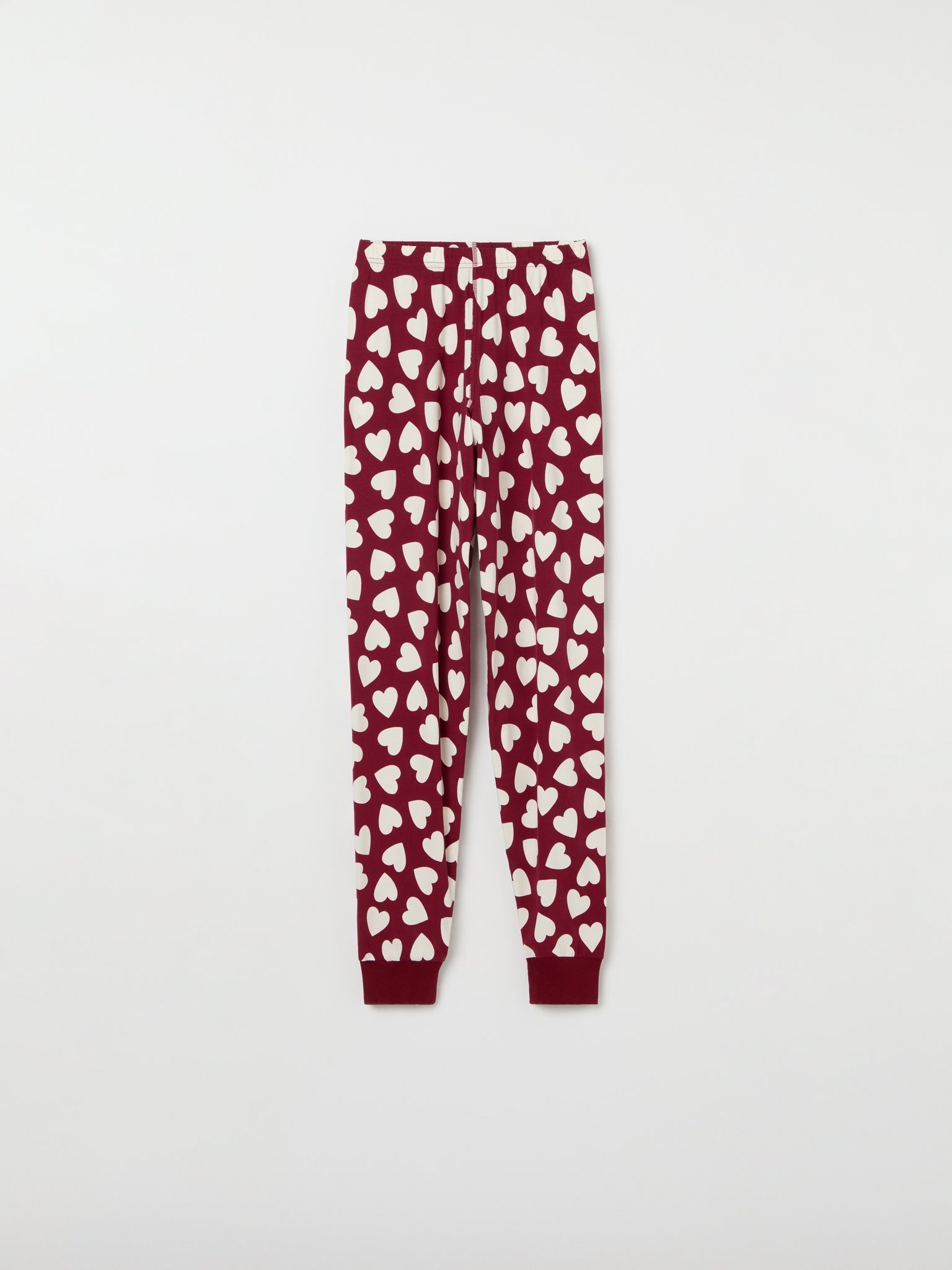 Heart Print Adult  Pyjamas from the Polarn O. Pyret adult collection. Nordic kids clothes made from sustainable sources.