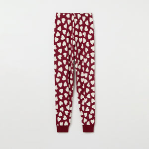 Heart Print Adult  Pyjamas from the Polarn O. Pyret adult collection. Nordic kids clothes made from sustainable sources.