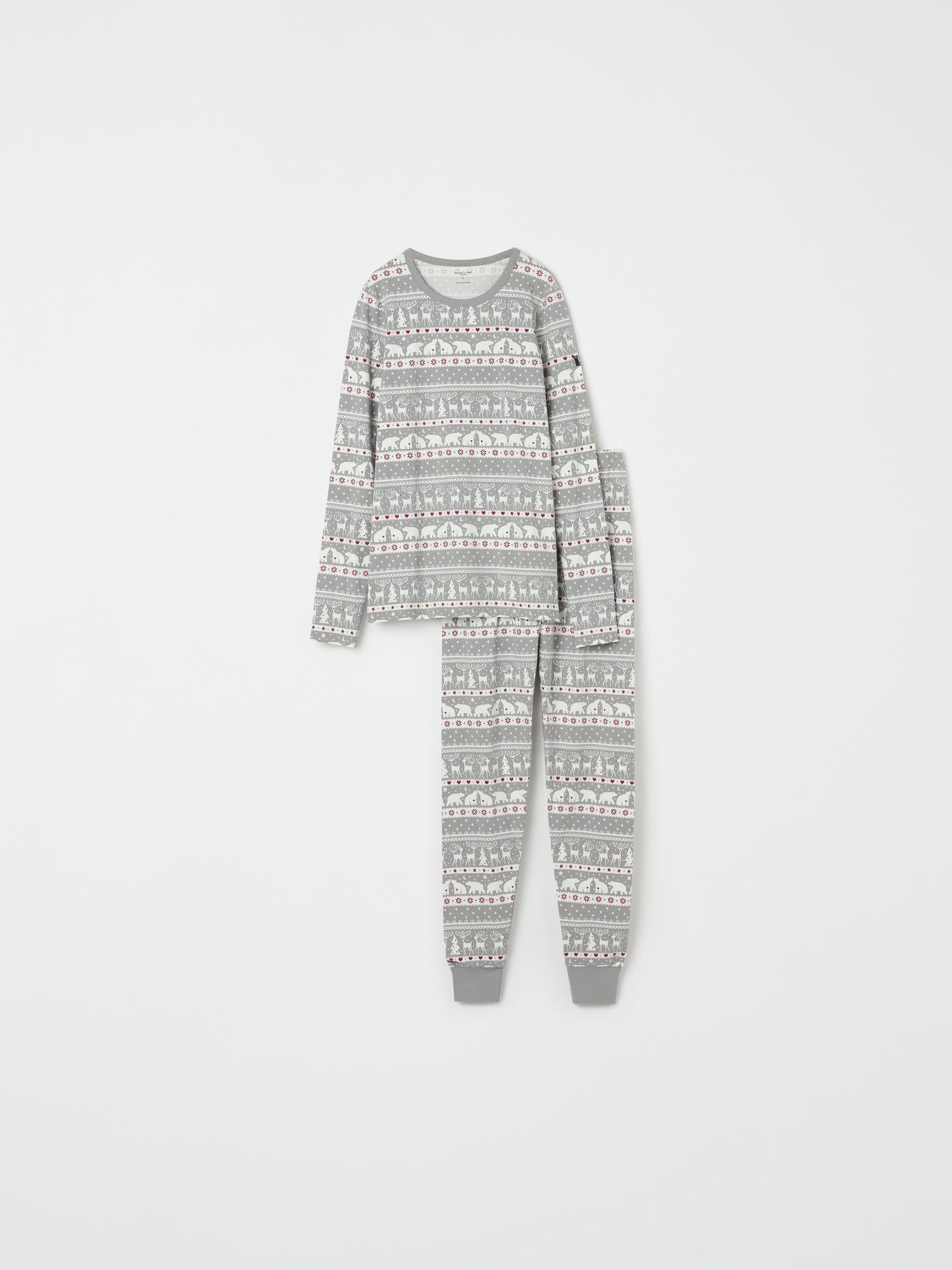 Nordic Christmas Adult Pyjamas from the Polarn O. Pyret adult collection. Ethically produced kids clothing.