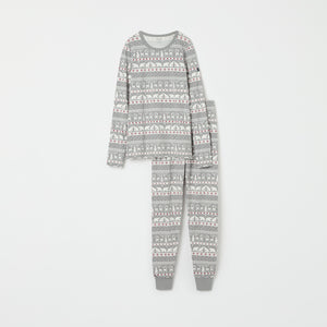 Nordic Christmas Adult Pyjamas from the Polarn O. Pyret adult collection. Ethically produced kids clothing.