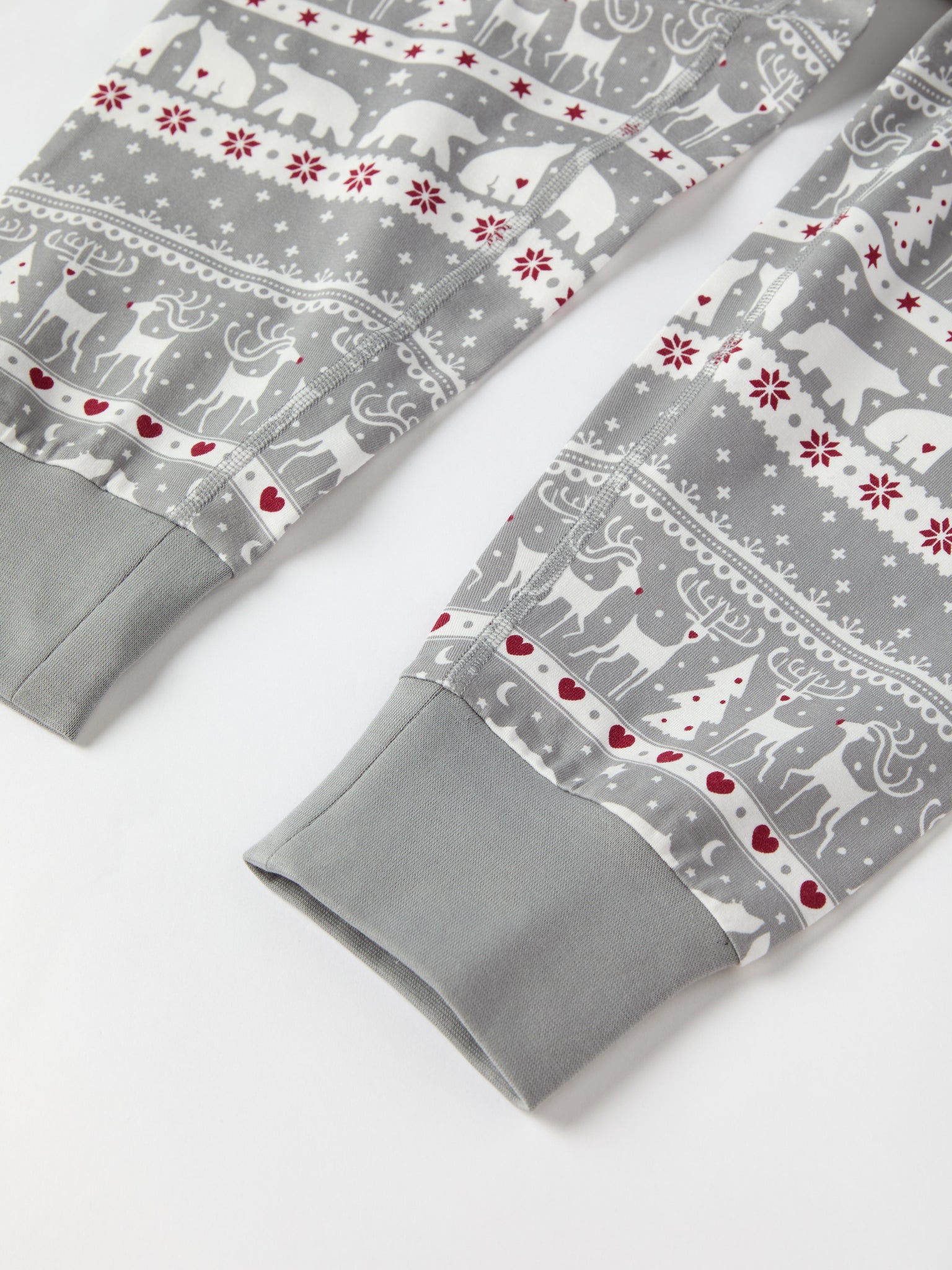 Nordic Christmas Adult Pyjamas from the Polarn O. Pyret adult collection. Ethically produced kids clothing.