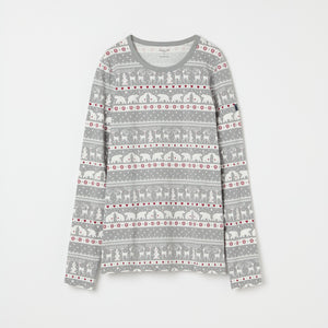 Nordic Christmas Adult Pyjamas from the Polarn O. Pyret adult collection. Ethically produced kids clothing.