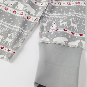 Nordic Christmas Print Kids Pyjamas from the Polarn O. Pyret kidswear collection. Nordic kids clothes made from sustainable sources.