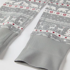 Nordic Christmas Print Kids Pyjamas from the Polarn O. Pyret kidswear collection. Nordic kids clothes made from sustainable sources.