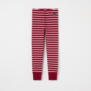 Red Striped Kids Leggings from the Polarn O. Pyret kidswear collection. Ethically produced kids clothing.