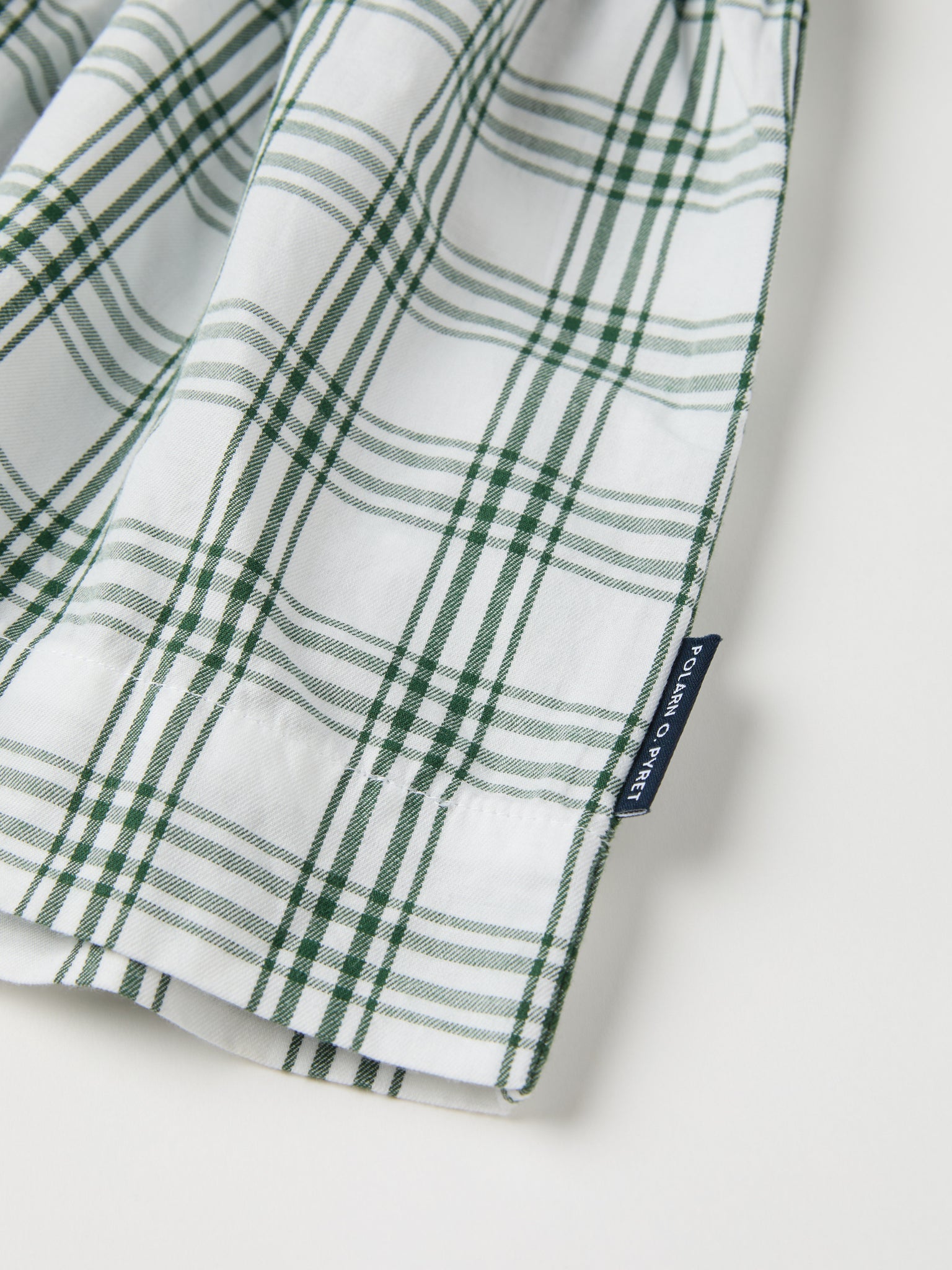 Organic Cotton Checked Kids Blouse from the Polarn O. Pyret kidswear collection. Nordic kids clothes made from sustainable sources.