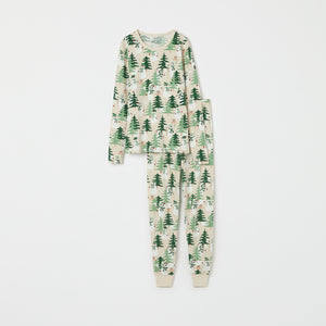 Nordic Forest Adult Pyjamas from the Polarn O. Pyret adult collection. Ethically produced kids clothing.