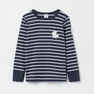 Striped Moomin Appliqué Kids Top from the Polarn O. Pyret kidswear collection. Nordic kids clothes made from sustainable sources.