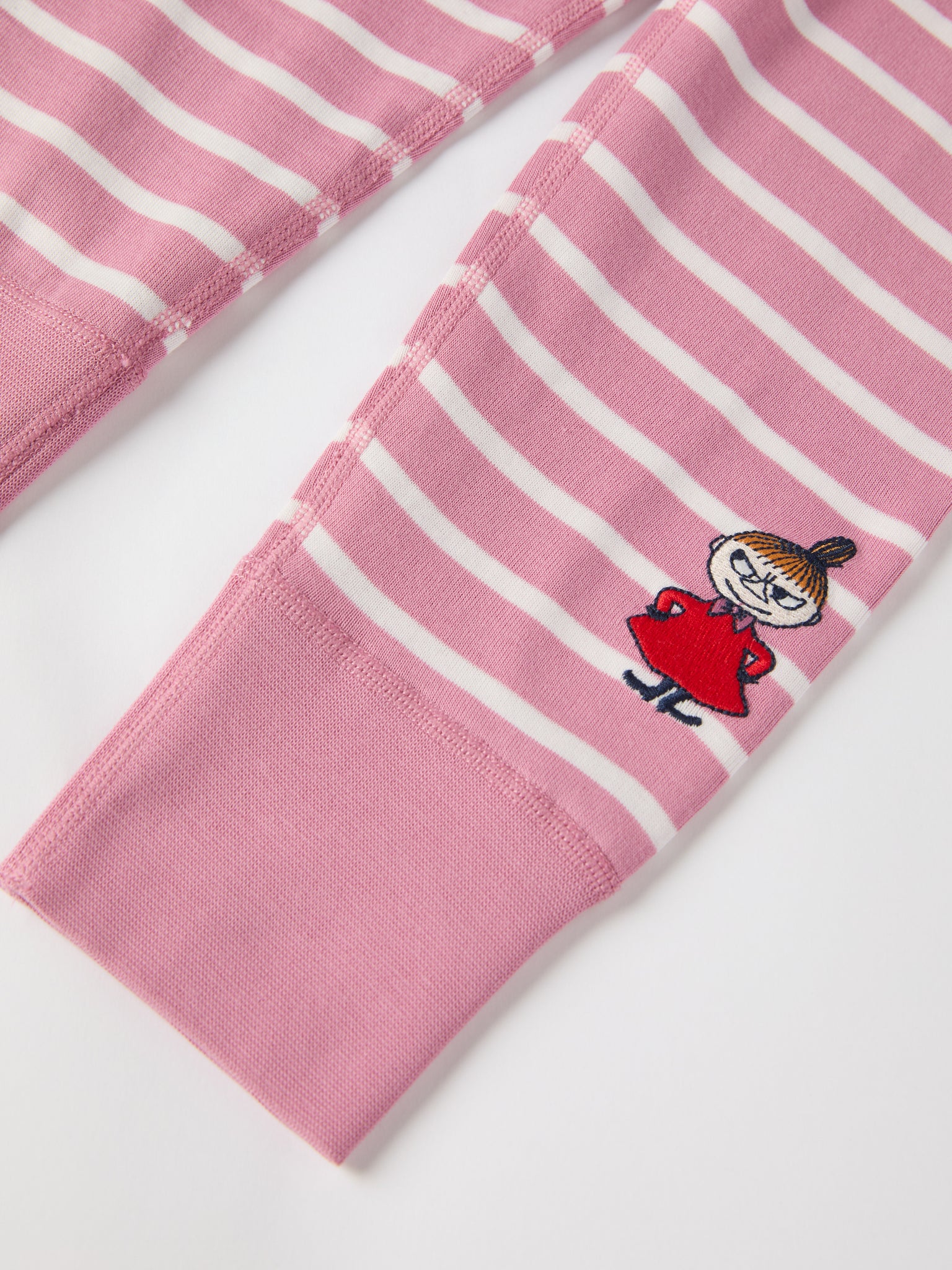 Striped Moomin Appliqué Kids Top from the Polarn O. Pyret kidswear collection. Clothes made using sustainably sourced materials.