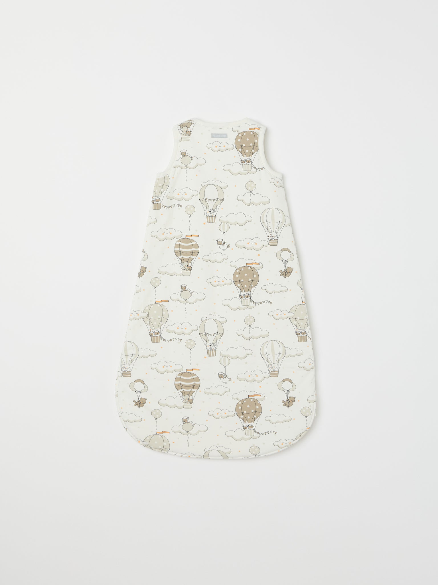 Balloon Print Cotton Baby Sleeping Bag from the Polarn O. Pyret baby collection. Nordic kids clothes made from sustainable sources.