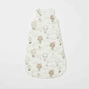 Balloon Print Cotton Baby Sleeping Bag from the Polarn O. Pyret baby collection. Nordic kids clothes made from sustainable sources.