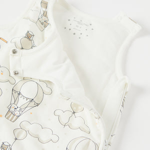 Balloon Print Cotton Baby Sleeping Bag from the Polarn O. Pyret baby collection. Nordic kids clothes made from sustainable sources.