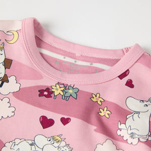 Moomin Print Kids Pyjamas from the Polarn O. Pyret kidswear collection. Nordic kids clothes made from sustainable sources.