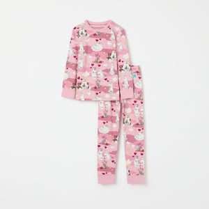 Moomin Print Kids Pyjamas from the Polarn O. Pyret kidswear collection. Nordic kids clothes made from sustainable sources.