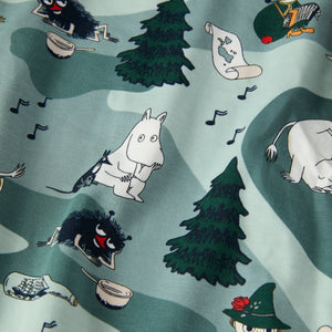 Moomin Print Kids Pyjamas from the Polarn O. Pyret kidswear collection. Clothes made using sustainably sourced materials.