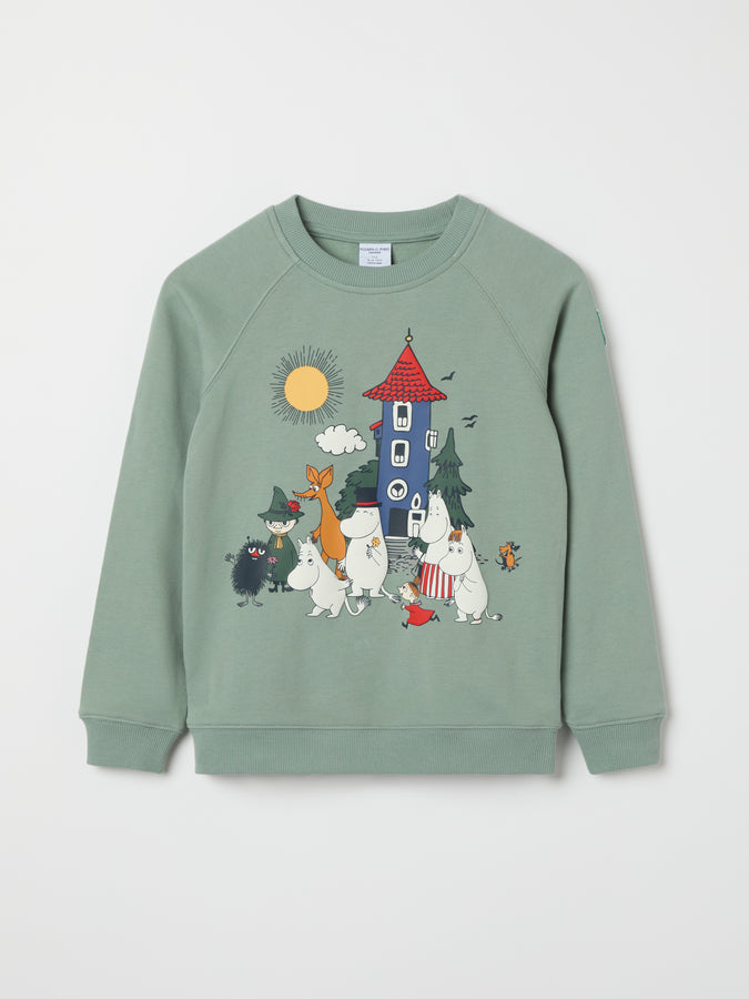 Moomin Appliqué Kids Sweatshirt from the Polarn O. Pyret kidswear collection. Ethically produced kids clothing.