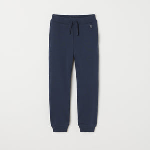 Blue Kids Joggers from Polarn O. Pyret kidswear. Nordic kids clothes made from sustainable sources.