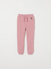 Pink Kids Joggers from Polarn O. Pyret kidswear. Clothes made using sustainably sourced materials.