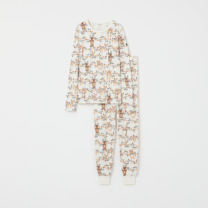 Christmas Lights Print Adult Pyjamas from the Polarn O. Pyret adult collection. Clothes made using sustainably sourced materials.