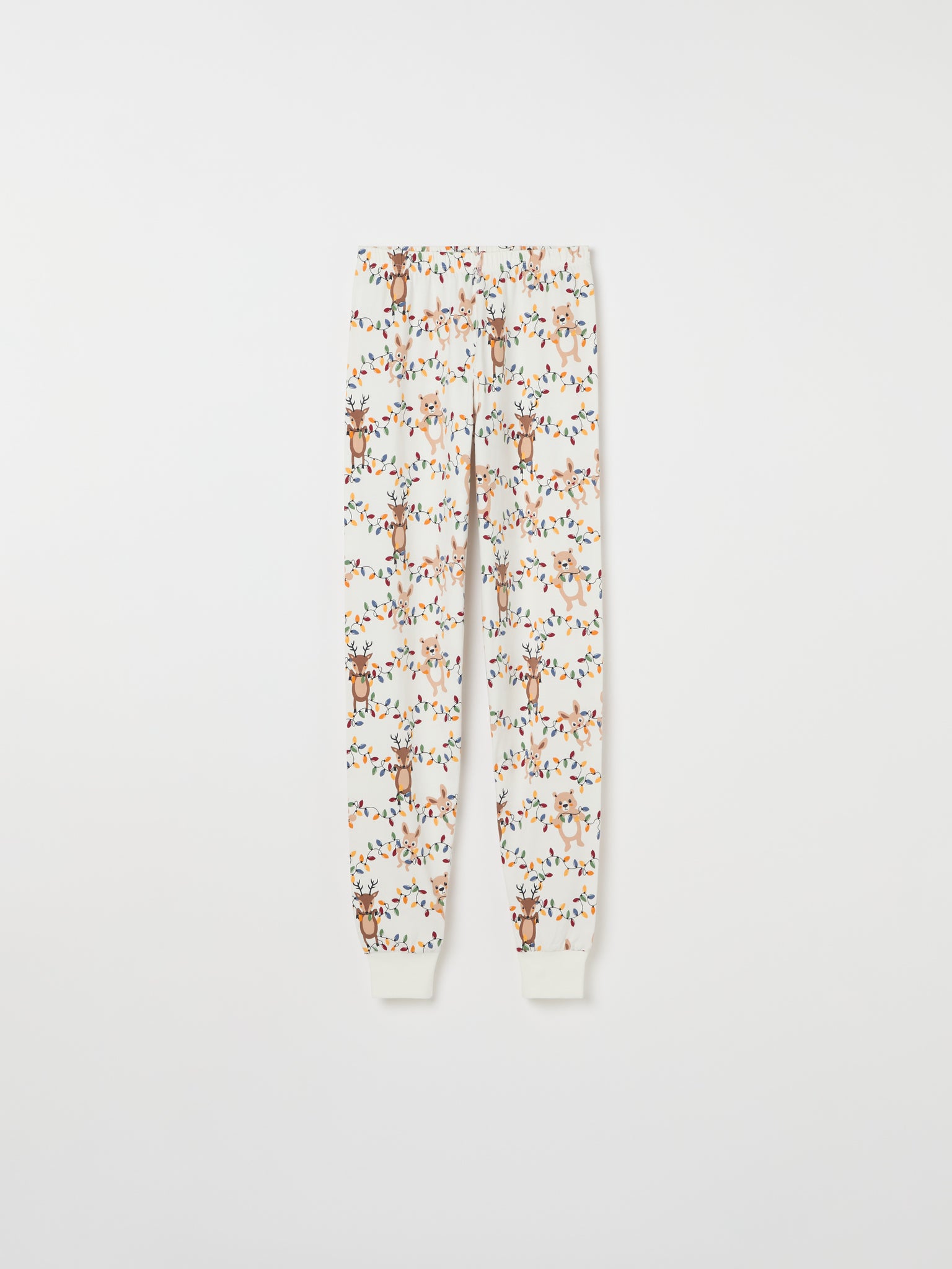 Christmas Lights Print Adult Pyjamas from the Polarn O. Pyret adult collection. Clothes made using sustainably sourced materials.