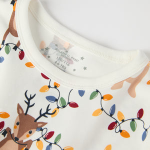 Christmas Lights Kids Pyjamas from the Polarn O. Pyret kidswear collection. Ethically produced kids clothing.