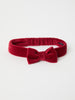 Red Velour Hair Band from the Polarn O. Pyret kidswear collection. Clothes made using sustainably sourced materials.