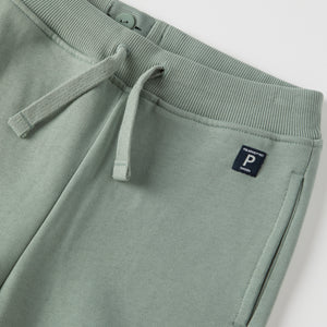 Green Kids Joggers from Polarn O. Pyret kidswear. Ethically produced kids clothing.