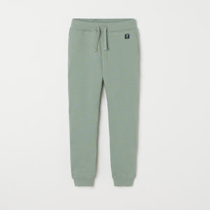 Green Kids Joggers from Polarn O. Pyret kidswear. Ethically produced kids clothing.