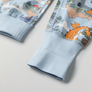 Dragon Print Kids Pyjamas from Polarn O. Pyret kidswear. Ethically produced kids clothing.