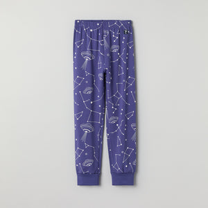 Space Print Kids Pyjamas from Polarn O. Pyret kidswear. Nordic kids clothes made from sustainable sources.