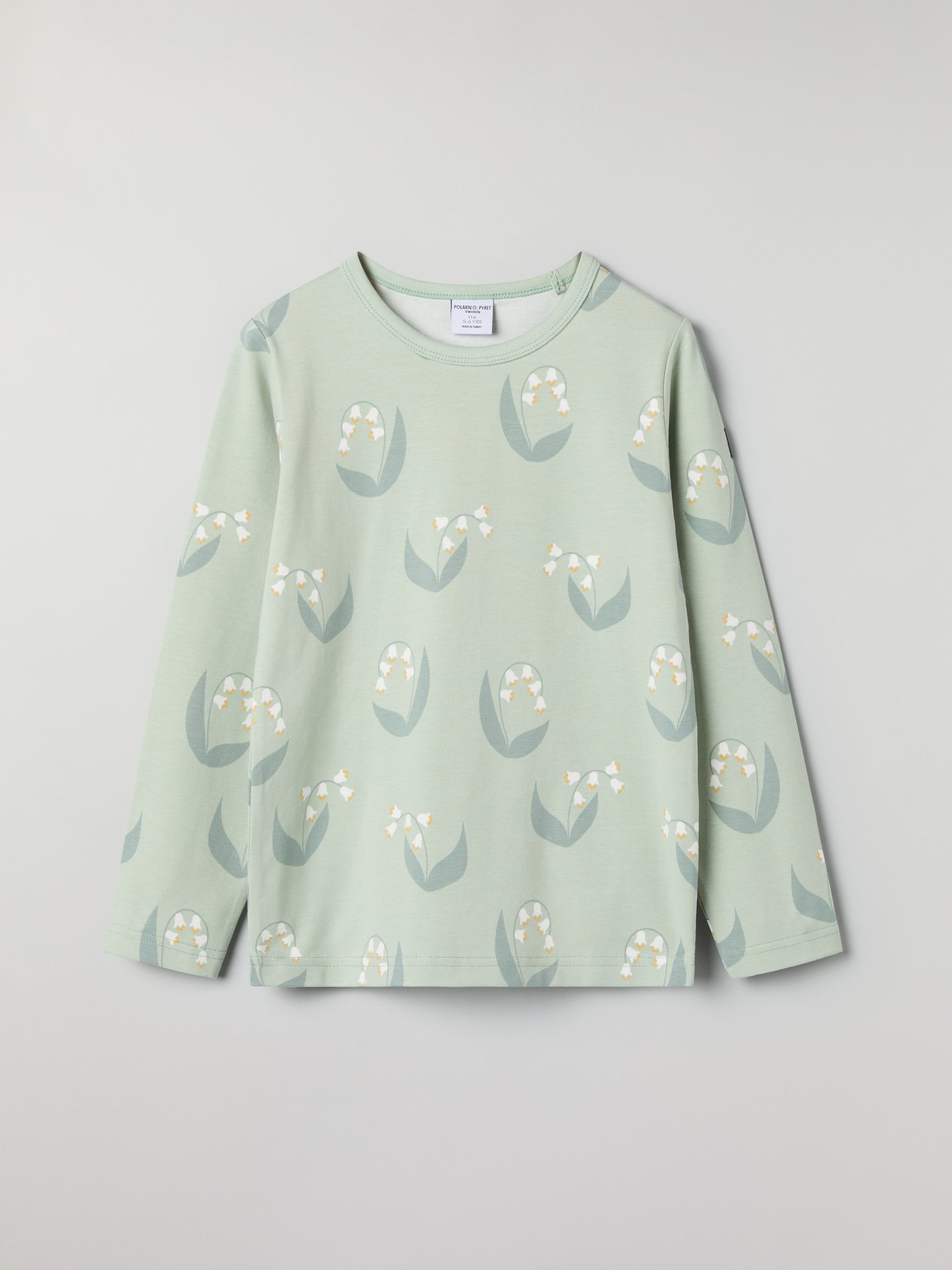 Lily Print Kids Top from Polarn O. Pyret kidswear. Clothes made using sustainably sourced materials.