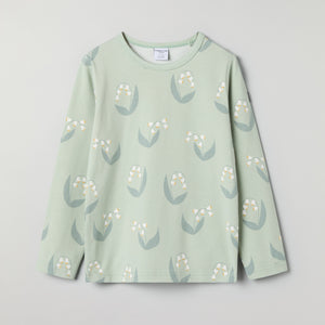 Lily Print Kids Top from Polarn O. Pyret kidswear. Clothes made using sustainably sourced materials.