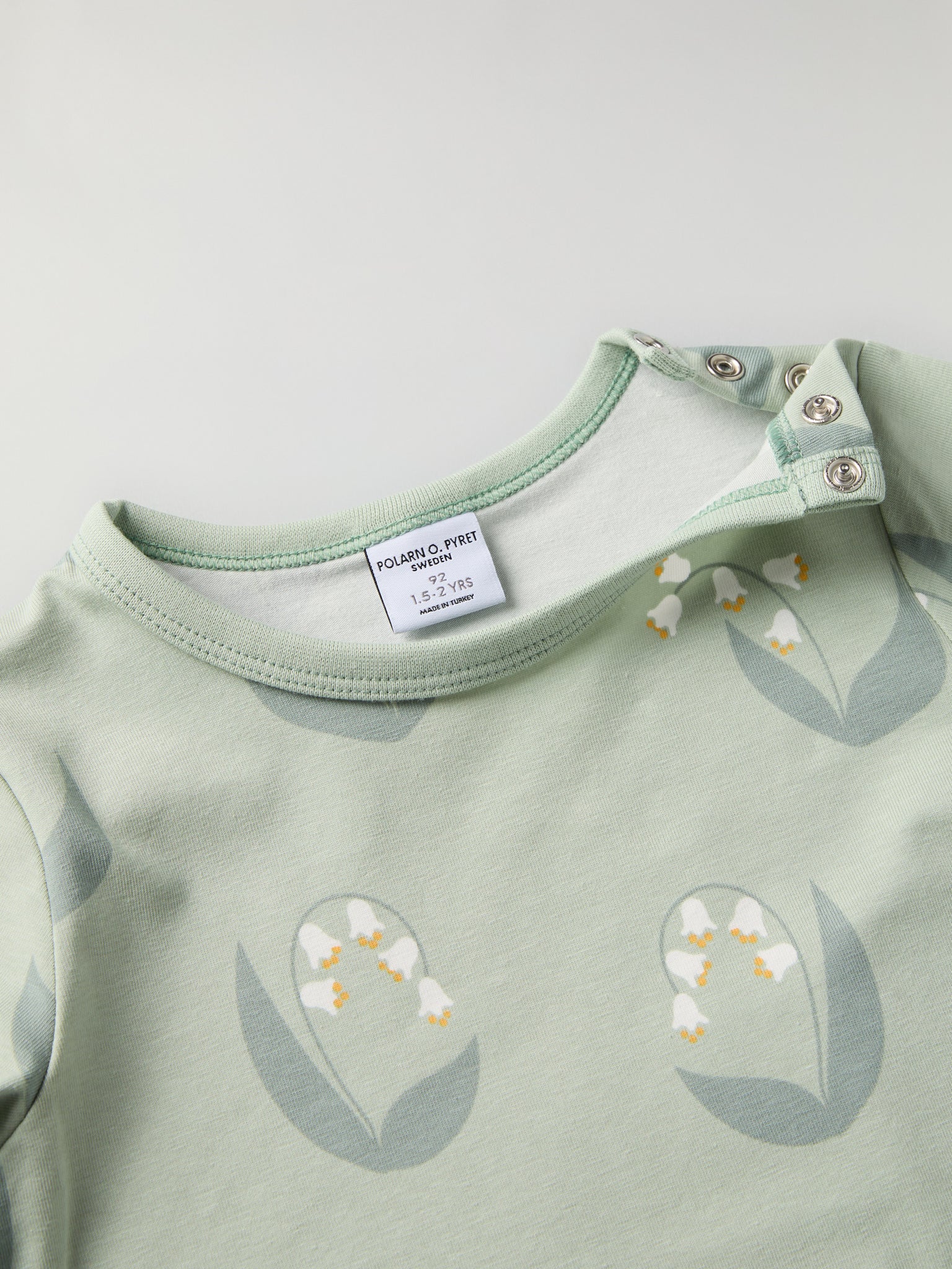 Lily Print Kids Top from Polarn O. Pyret kidswear. Clothes made using sustainably sourced materials.