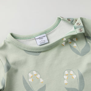 Lily Print Kids Top from Polarn O. Pyret kidswear. Clothes made using sustainably sourced materials.