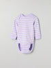 Organic Cotton Striped Baby Bodysuit from the Polarn O. Pyret baby collection. Clothes made using sustainably sourced materials.