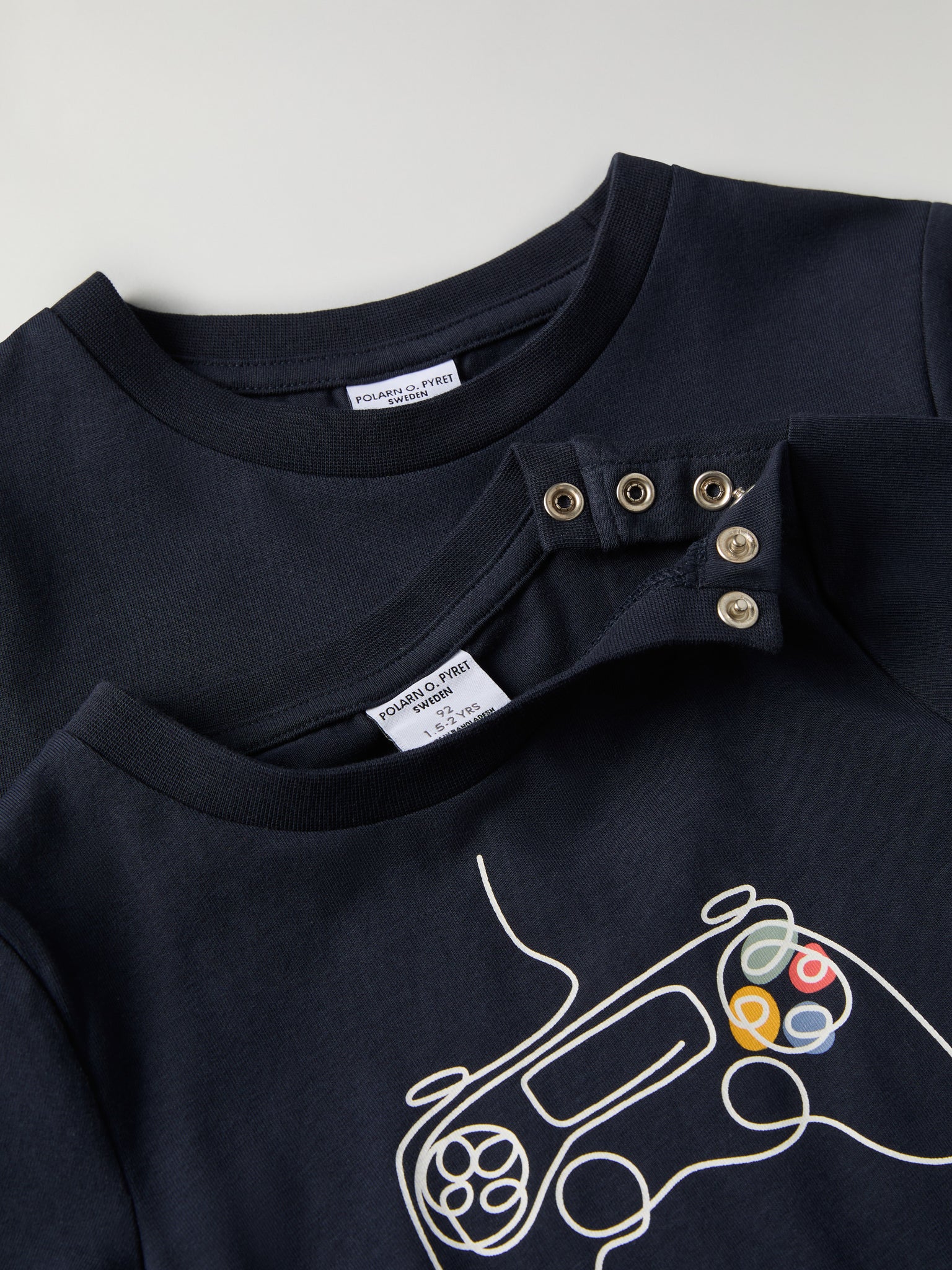 Gamer Print Kids Top from Polarn O. Pyret kidswear. Ethically produced kids clothing.