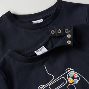 Gamer Print Kids Top from Polarn O. Pyret kidswear. Ethically produced kids clothing.