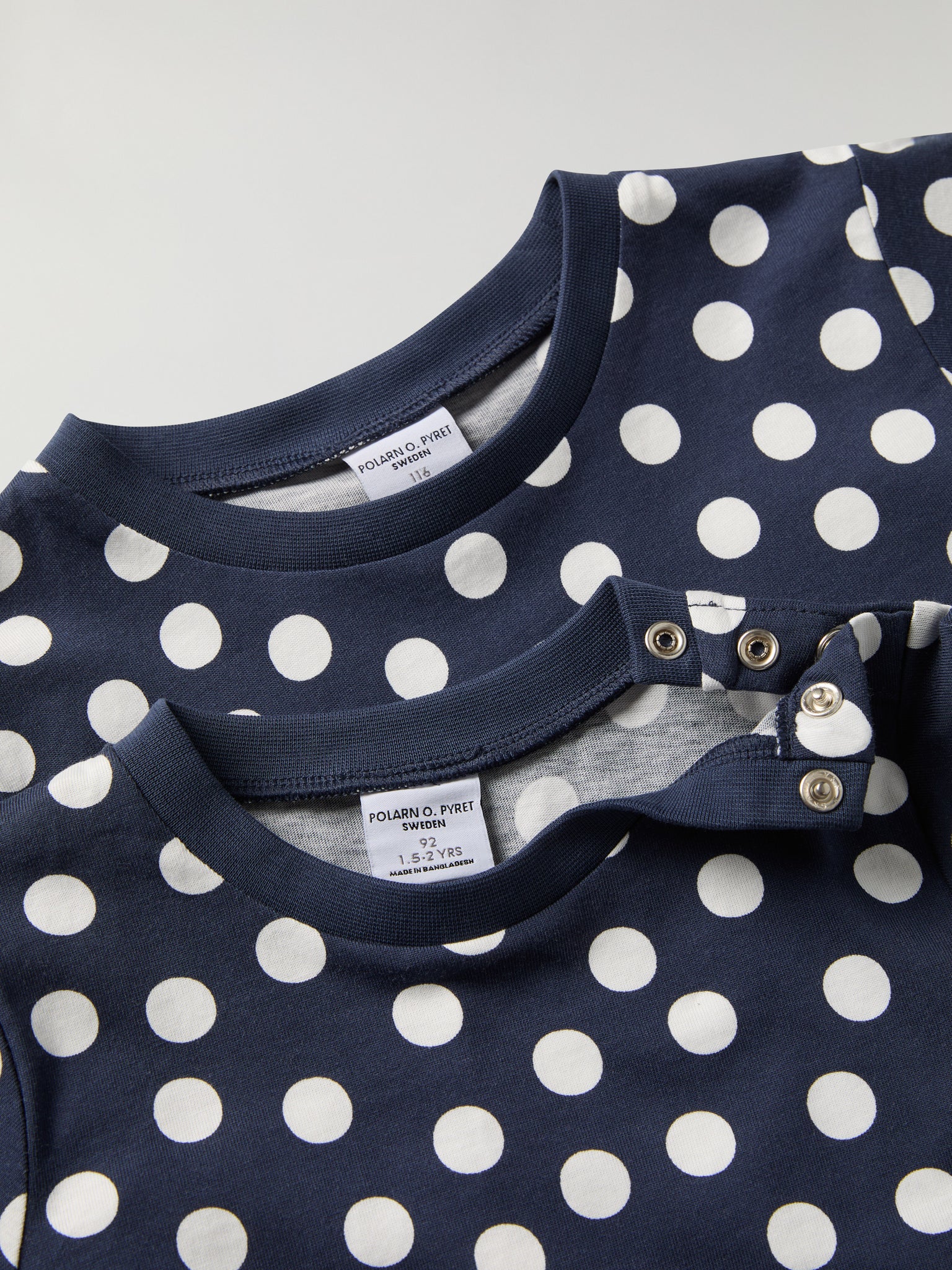 Polka Dot Print Kids T-Shirt from Polarn O. Pyret kidswear. Ethically produced kids clothing.