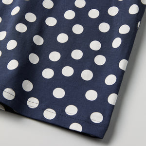 Polka Dot Print Kids T-Shirt from Polarn O. Pyret kidswear. Ethically produced kids clothing.